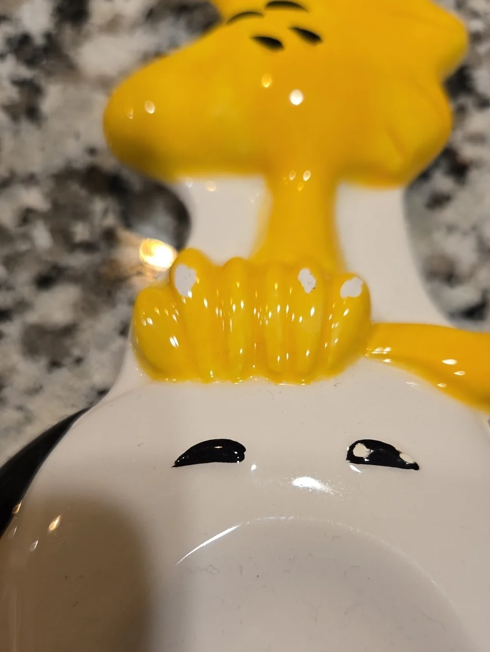 VTG SNOOPY AND WOODSTOCK SPOONREST. DISCONTINUED.  OOP.